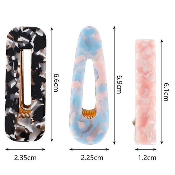 New 30pcs Resin Hair Clips Set, Acrylic Alligator Clips Hair Accessories…